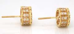 Fantastic Diamond Earrings in Yellow Gold