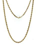 Simple Yellow Gold 3.5mm Rope Chain