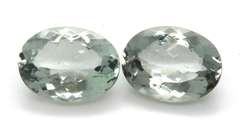 Vibrant Pair of Oval Cut Green Amethyst Gemstones, 23.60ct!