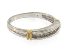 Classic 10kt White Gold Diamond Band Ring
