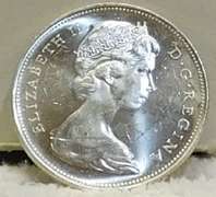 1966 Unc. Canada Silver (800) Dollar, brilliant, flashy, sharp