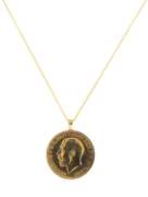 1925 Gold Sovereign Pendant on Chain