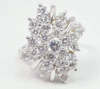 Amazing CZ Sterling Silver Ring