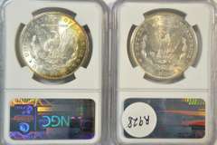 Choice BU 1880-S & 1881-S Morgan Silver Dollar. NGC MS63