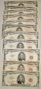 10  $ 5 1953 1963 Red Seal US Notes