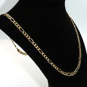 Brilliant 14kt Yellow Gold Figaro Chain Necklace
