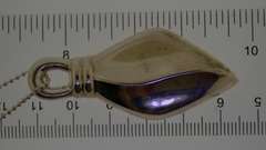 Italian Sterling Silver Necklace With Silver Drop Pendant