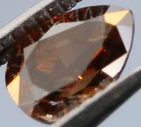 Unique .37ct pear cut chocolate Diamond