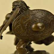 Warrior with Sword Bronze Sculpture