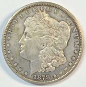 Upper end 1878-CC Morgan Silver Dollar. Scarce