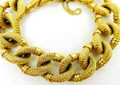 Massive 18K Yellow Gold Vintage Bracelet, 63.4 Grams