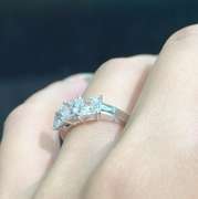 14kt Solid White Gold Ring