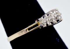 Cathedral Diamond Ring in 14KT