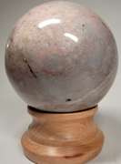 Elegant 1,675ct pinkish gray Jasper sphere