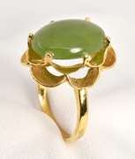 Pleasing Oval Jade Ring