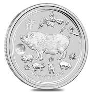 2019 Australia Year Of The Pig 1oz .999 Silver.