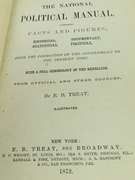 1872 The National Political Manual Antique Book