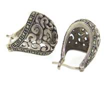 Sterling Silver Marcasite Earrings