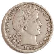 1895 S Barber Half Dollar