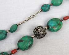 2 Lot of Turquoise and Coral Necklaces