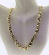 Outstanding Yellow Gold Stampato X Necklace