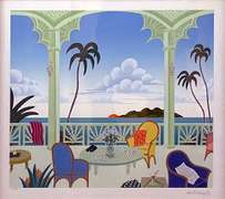 Thomas McKnight Hand Signed Serigraph, Hispaniola