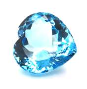 Exquisite Heart Shaped Blue Topaz Gemstone, 31.43ct!