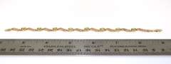 Fashionable Peridot Gold Link Bracelet
