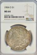Near Gem BU 1904-O Morgan Silver Dollar. NGC MS64