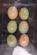 Sumptuous Set of 6 Oval Cut Ethiopian Opal Gemstones, 4.52cts