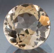 Exciting 4.41ct 10mm champagne Imperial Topaz solitaire