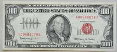 $  100 Red Seal  1966 Fowler Red Seal US Note