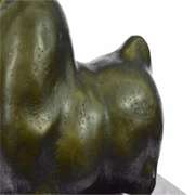 Dark Brown Patina Fighting Bull Bronze Sculpture