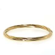 Stylish 14kt Yellow Gold Twisted Bangle