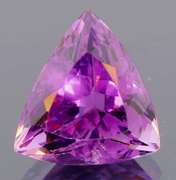 Glittering 7.82ct trillion cut Brazilian Amethyst