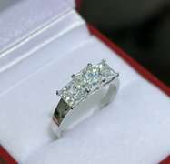 14kt Solid White Gold Ring