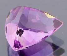 Glittering 7.82ct trillion cut Brazilian Amethyst