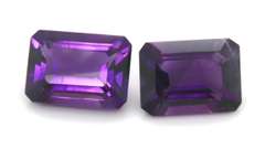 Great Set of Emerald Cut Amethyst Gemstones, 14.28ct