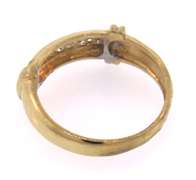 14k yellow gold diamond channel set band ring