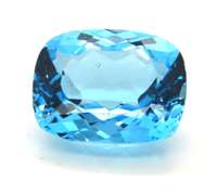 Nice 22.76ct Cushion Cut Blue Topaz Stone