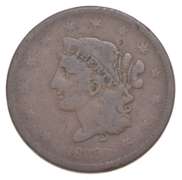1839 Young Head Large Cent - Booby