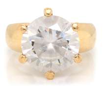 14K GOLD LADIES HUGE CZ RING WITH MATCHING STUDS
