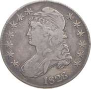 1828 Capped Bust Half Dollar - O-121