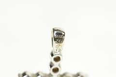 14K White Gold 0.55 Ctw Diamond Classic Cross Christian Pendant