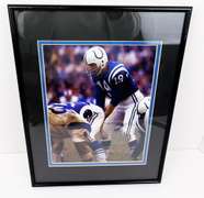 Johnny Unitas, Framed & Matted Color Photo