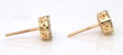 Beautiful Flower Style Diamond Earrings