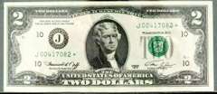 Crisp Exceptional 1976 $2 Kansas City Federal Reserve Star Note Series Key!
