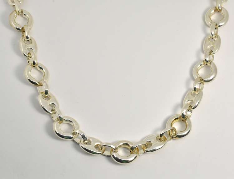 Bold, Wide, and Long Sterling Necklace