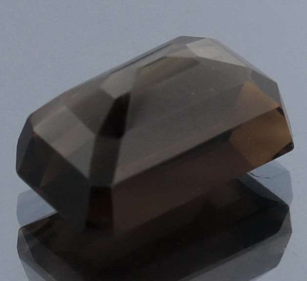 Emerald cut 11.35ct natural Smokey Quartz