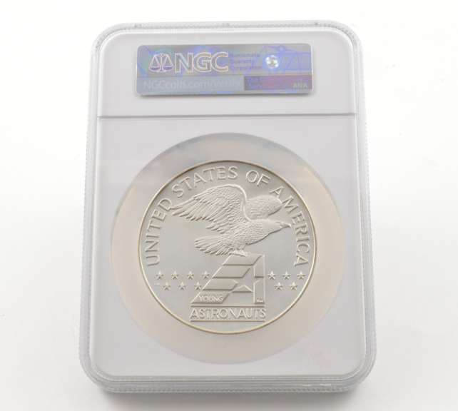 MS69 (1989) P Astronaut US Flag Young Astronauts SWO-20811A Silver NGC